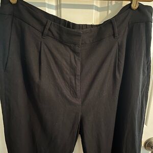 Old Navy Black Full-Length Linen  wide leg Pants xl